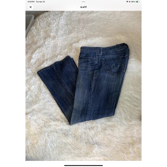 AG Adriano Goldschmied Women's 31R The Club Flare Wide Leg Mid Rise Jeans - Picture 6 of 9